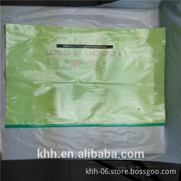 Biodegradable LDPE plastic type shopping bag with die cut handle